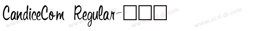 CandiceCom Regular字体转换